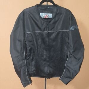Joe Rocket Velocity Mesh Black Motorcycle Jacket Size L